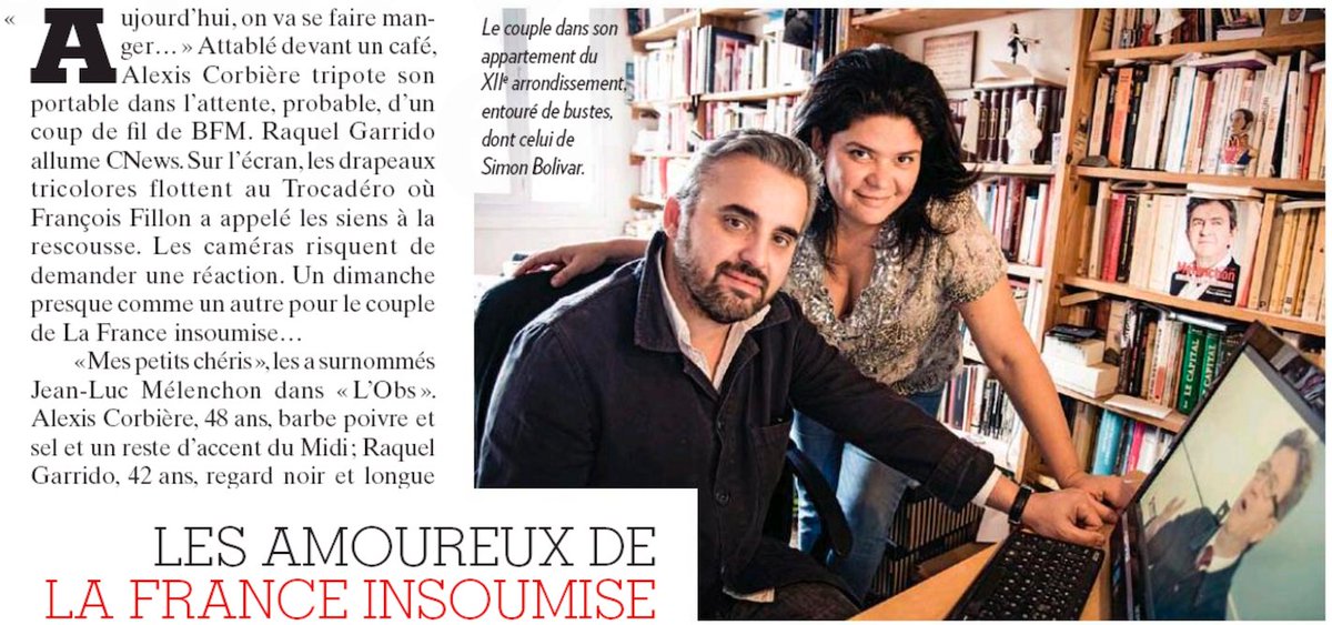 Mélenchonisme Raquel Garrido et Alexis Corbière soumis à l argent de