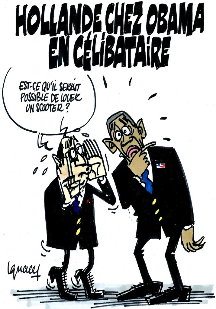 Ignace – Hollande chez Obama en célibataire