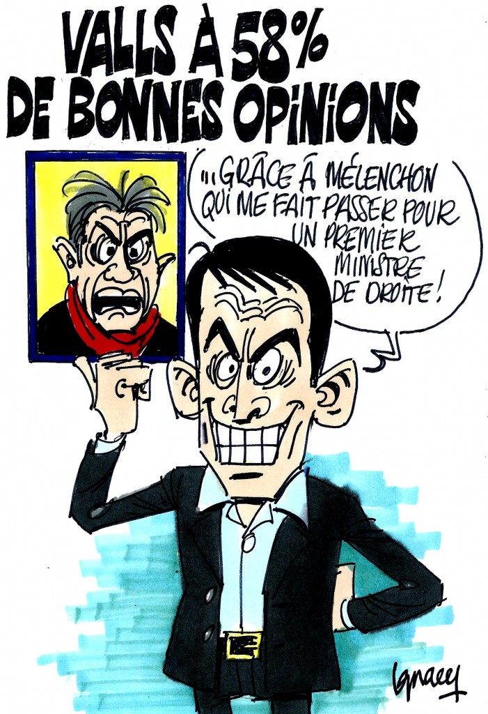 Ignace - Valls à 58% de bonnes opinions
