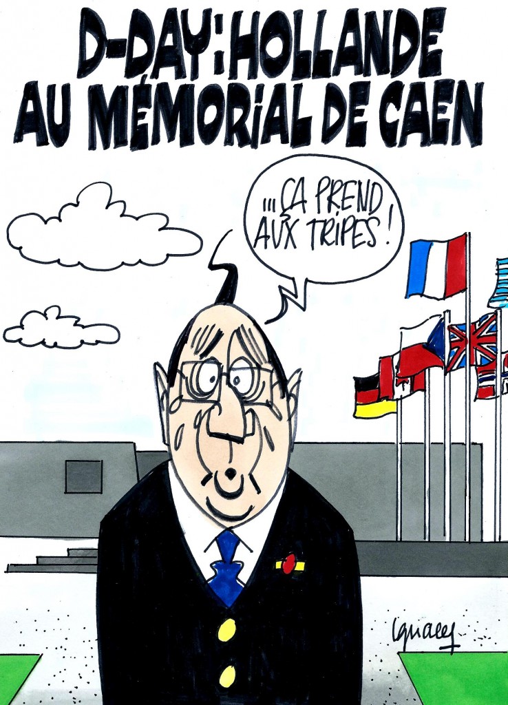 Ignace - Hollande au mémorial de Caen