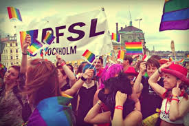 Manifestation du RFSL, le lobby LGBT dont le pédophile Stefan Johansson avait été un dirigeant.