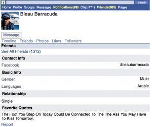 Sur son compte Facebook, Brinsley précise qu'il parle l'arabe