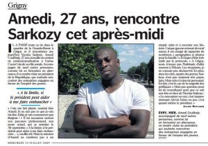 MPI - 28 - 03 - Amedy Coulibaly - dans le figaro - 15 juillet 2009 -