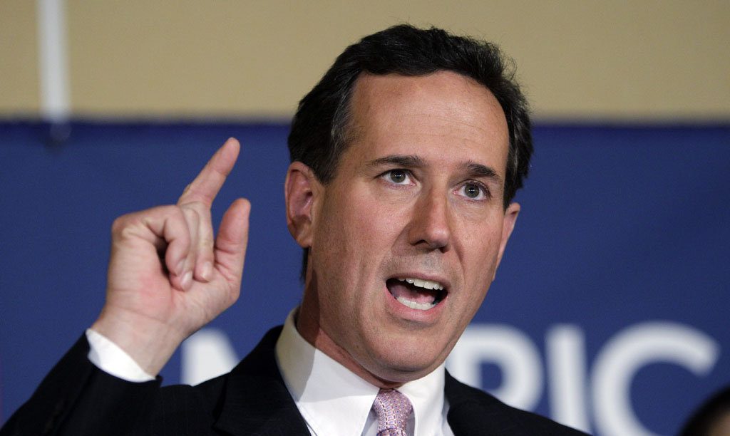 Rick Santorum, Républicain, hostile à l'avortement (ainsi qu'à la contraception)