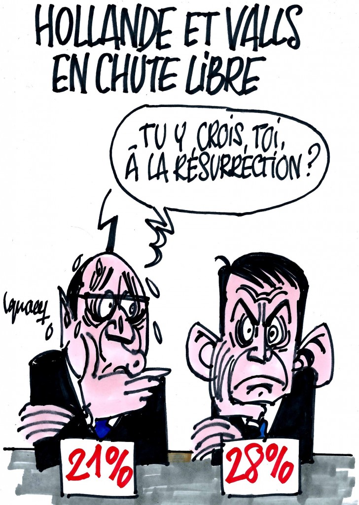 Ignace - Hollande et Valls au plus bas