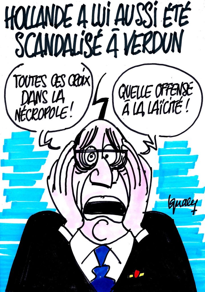 Ignace - Hollande scandalisé à Verdun