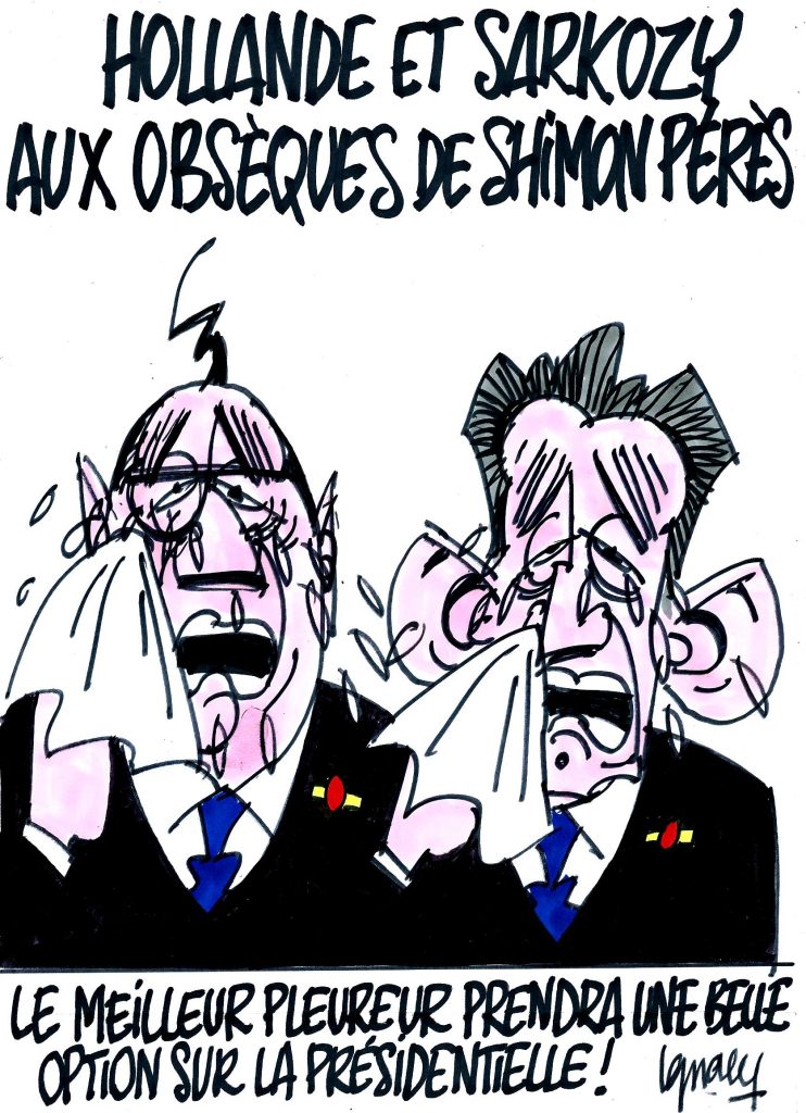 Ignace - Hollande et Sarkozy aux obsèques de Shimon Pérès