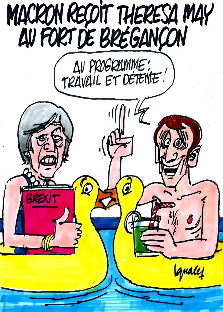 Ignace - Macron reçoit Theresa May à Brégançon