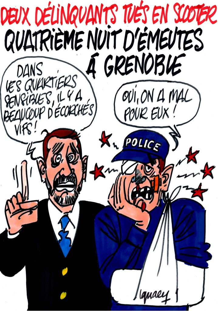 Ignace - Quatrième nuit d'émeutes à Grenoble